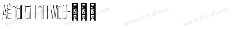 Agharti Thin Wide字体转换
